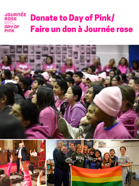 Donate a Day of Pink workshop/Faire un don à la Journée rose