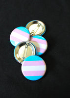 Trans Flag Button / Macaron du drapeau transgenre transsexuel